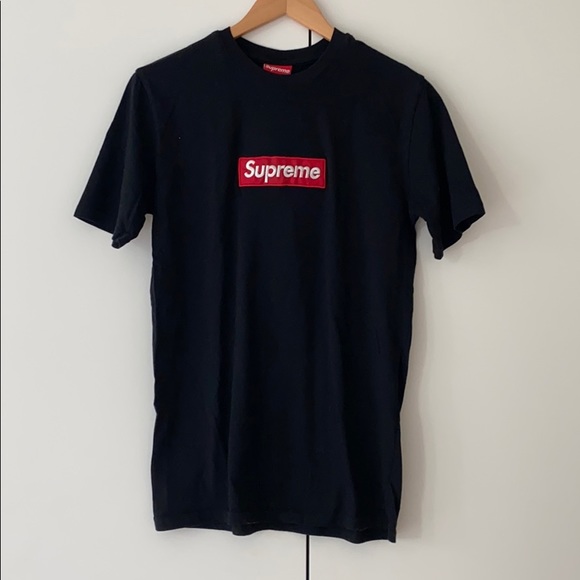 supreme black and red box logo